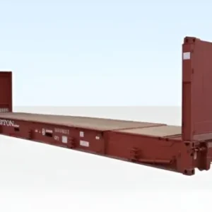 40FT X 8FT USED SHIPPING CONTAINER – FLAT-RACK